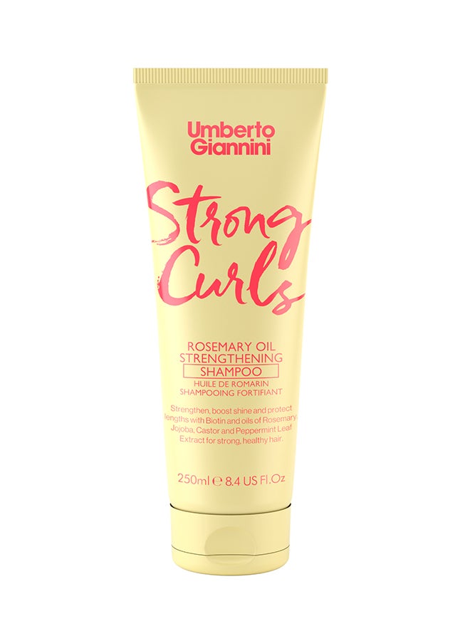 Umberto Giannini Strong Curls Rosemary Oil Shampoo 250ml - Image 1